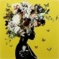 Quadro in vetro Boquet Black Beauty 100x100cm Quadro in vetro Boquet Black Beauty 100x100cm