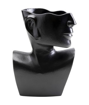 Vaso Rostro Side nero 27cm