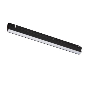 Line led 15W 4000K colore nero apparecchio lineare per barre magnetiche a 1 circuito 10650