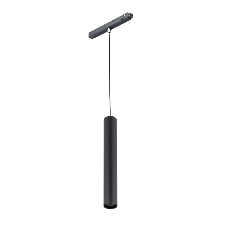 Lampada a sospensione roller led 9W 4000K colore nero per barre magnetiche a 1 circuito 10652