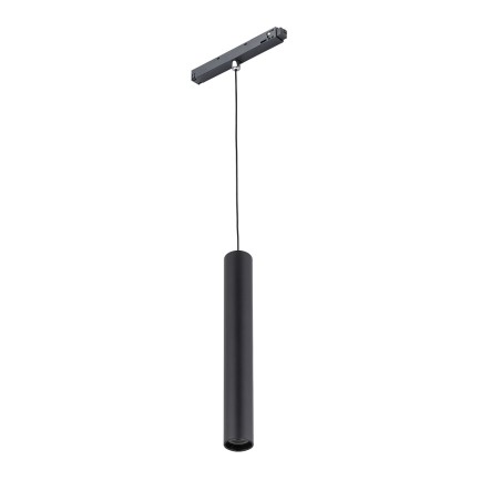 Lampada a sospensione roller led 9W 4000K colore nero per barre magnetiche a 1 circuito 10652