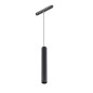 Lampada a sospensione roller led 9W 4000K colore nero per barre magnetiche a 1 circuito 10652