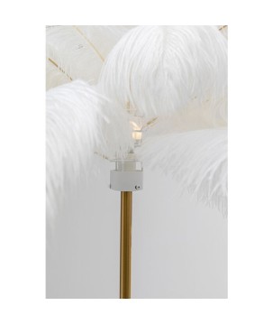 Lampada da terra Feather Palm bianco 165cm