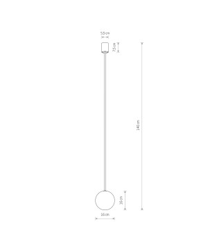 Kier L black lampada a sospensione cod. 10310