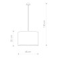 Lampadario alice L nero e oro cod.4961 Lampadario alice L nero e oro cod.4961