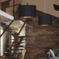 Lampadario alice L nero e oro cod.4961 Lampadario alice L nero e oro cod.4961
