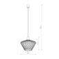 Lampadario wave S nero cod.8858 Lampadario wave S nero cod.8858