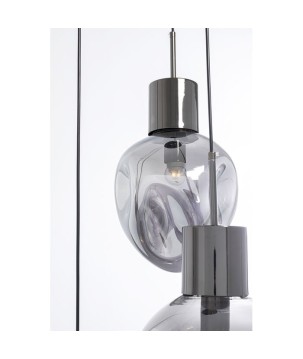 Lampadario Dough Smoky Tre Ø45cm