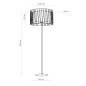 Lampada piantana harmony black 2899