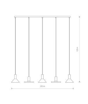 Lampadario hermanos v colore oro e bianco 8033