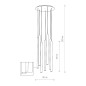 Lampadario laser multicolore  VII 10704