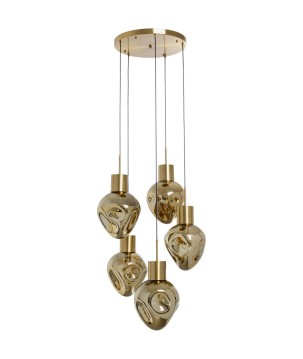 Lampadario Dough Amber Cinque Ø50cm