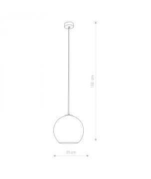 Lampadario polaris smoked 9060
