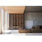 Lampadario circolo led 3000K 45W colore nero 10817