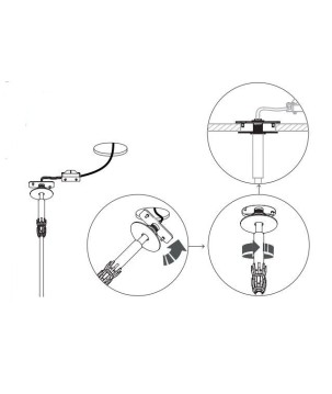 Lampada spot laser 1100 colore oro cm 110 10921