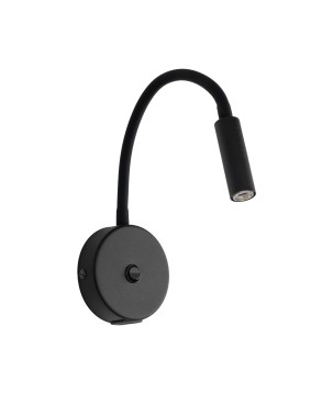 LAGOS LAMPADA DA PARETE NERA 1 USB 10200